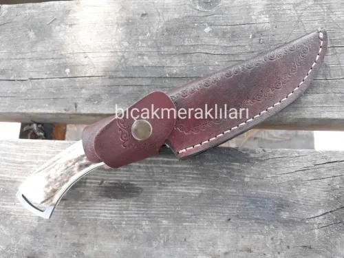 GEYİK BOYNUZU SAP AV BIÇAĞI 4116 ÇELİK 25,5CM