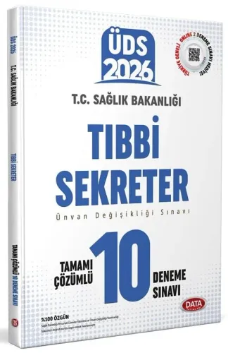 Data Yayınları 2026 T.C. Sağlık Bakanlığı GYS Tıbbi Sekreter Tamamı Çözümlü 10 Deneme Sınavı
