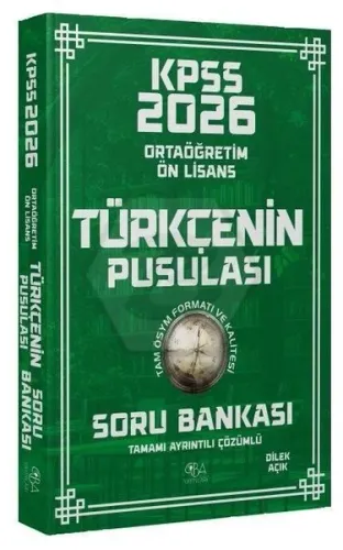 CBA Yayınları 2026 KPSS Lise Ortaöğretim Ön Lisans Türkçenin Pusulası 