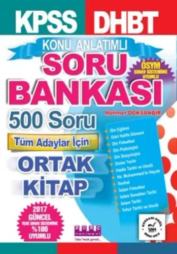 Dhbt, Dikab, Öabt, Kpss Konu Anlatımlı Soru Bankası