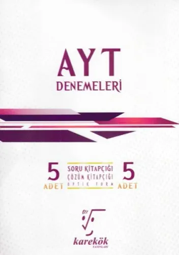 Karekök Yayınları AYT 5li Denemeleri