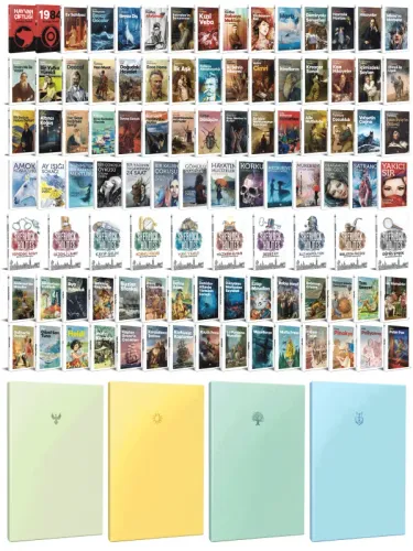 99 Dünya Klasiği ve Pastel Çizgisiz Defter Seti -2 - Halkkitabevi