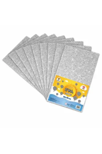 LİNO 50X70 SİMLİ EVA 2MM 10 LU PAKET - GÜMÜŞ