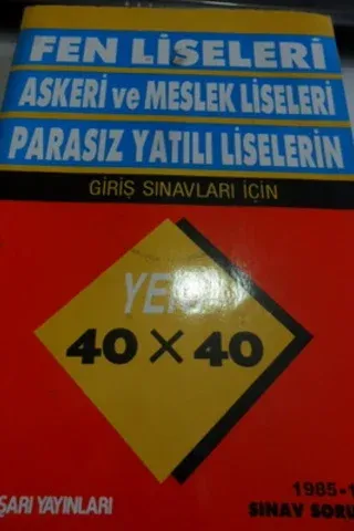 Fen Liseleri Askeri ve Meslek Liseleri Parasız Yatılı Liselerin Giriş Sınavları İçin