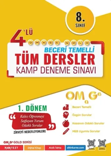 Omage 8. Sınıf LGS 1. Dönem Gold 4 Deneme