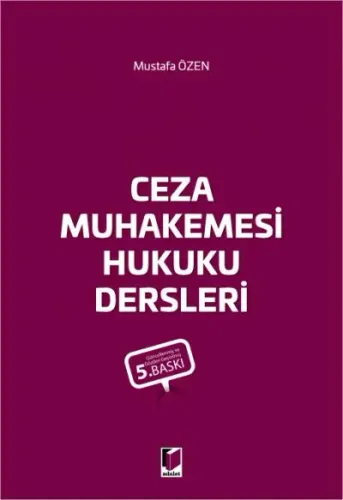 Ceza Muhakemesi Hukuku Dersleri