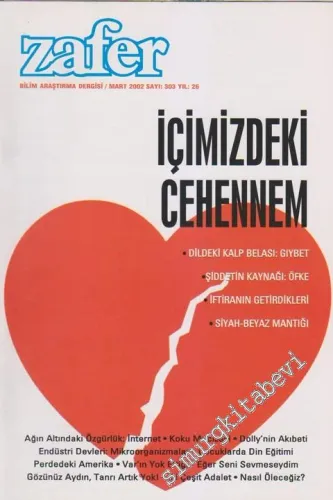 Zafer Bilim Araştırma Dergisi - Dosya: İçimizdeki Cehennem - Dildeki Kalp Belası: Gıybet - Şiddetin Kaynağı: Öfke - İftiranın Getirdikleri - Siyah - Beyaz Mantığı - Sayı: 303    26  Mart