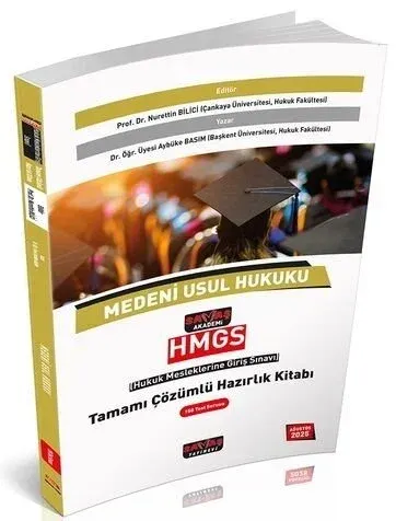 Savaş Yayınları 2025 HMGS Medeni Usul Hukuku Tamamı Çözümlü Hazırlık Kitabı