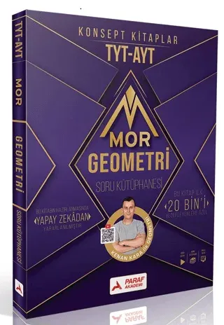 Paraf Akademi Yayınları Paraf Akademi TYT-AYT Mor Geometri Soru Bankası