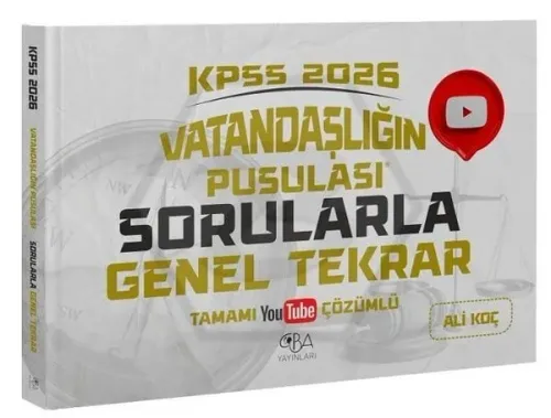 CBA Yayınları 2026 KPSS Vatandaşlık Vatandaşlığın Pusulası Sorularla Genel Tekrar