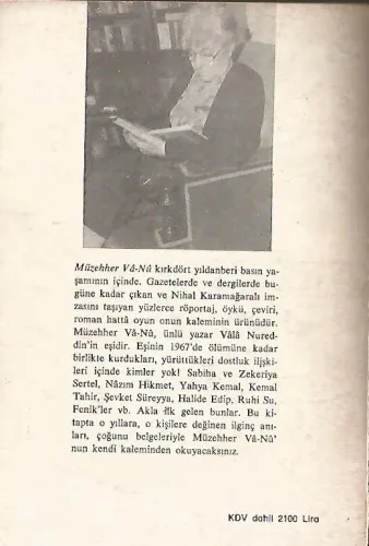Bir Dönemin Tanıklığı Müzehher Va-Nu Cem Yayınevi %50 indirimli