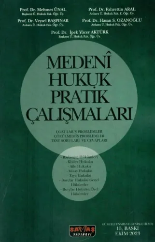 MEDENİ HUKUK PRATİK ÇALIŞMALARI