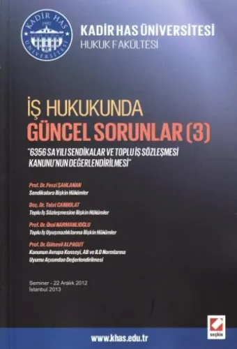 İş Hukukunda Güncel Sorunlar ( 3 )
