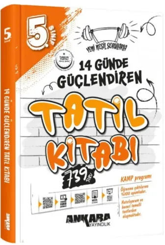 Ankara Yayıncılık 5. Sınıf 14 Günde Güçlendiren Tatil Kitabı