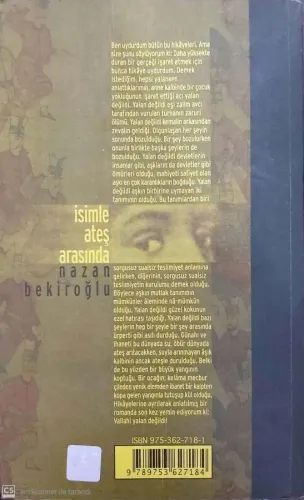 İsimle Ateş Arasında Nazan Bekiroğlu Timaş Yayınları %52 indirimli