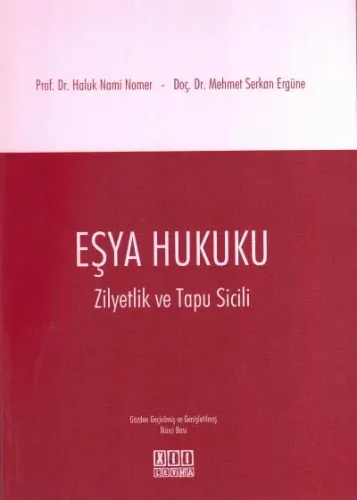 Eşya Hukuku ( Zilyetlik ve Tapu Sicili )