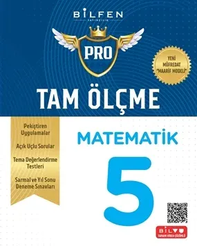 BİLFEN 5. SINIF TAM ÖLÇME PRO MATEMATİK  ETKİNLİKLİ SORU BANKASI  YENİ MÜFREDAT