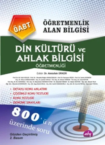 Öğretmenlik Alan Bilgisi Din Kültürü ve Ahlak Bilgisi Öğretmenliği