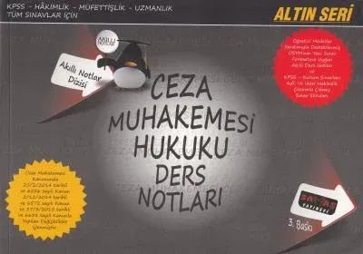 Altın seri- Ceza Muhakemesi Hukuku Ders Notları