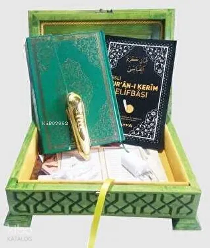 Ahşap Orta Boy Kalem Kur`an-ı Kerim Seti V 6.1 - Lüks Ahşap Kutu