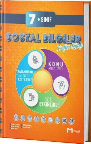 Mozaik 7. Sınıf Sosyal Bilgiler Defter Kitap