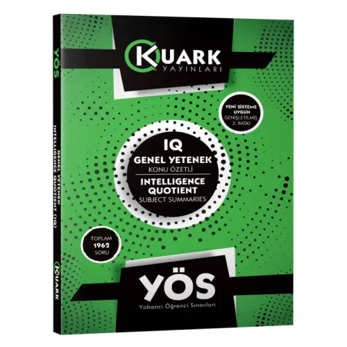 Kuark YÖS Genel Yetenek IQ Konu Özetli Soru Bankası