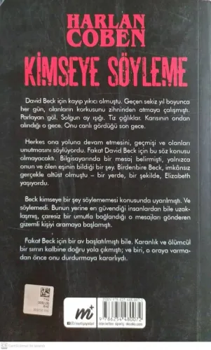 Kimseye Söyleme Harlan Coben Martı Yayınevi