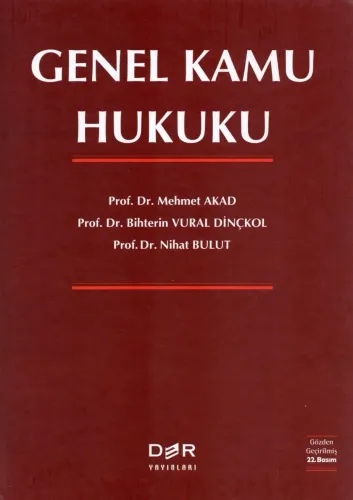 Genel Kamu Hukuku Mehmet Akad