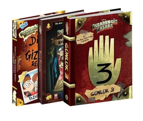 Disney - Esrarengiz Kasaba En Favori Kitaplar Seti 3 Kitap Alex Hirsch