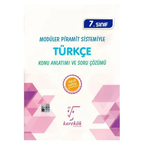 Karekök Yayınları 7. Sınıf Türkçe Konu Anlatımı ve Soru Çözümü