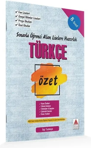 Delta TEOG 8. Sınıf Türkçe Özet Liselere Hazırlık