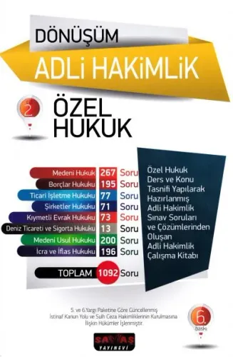Dönüşüm Adli Hakimlik Özel Hukuku Cilt: 2