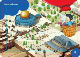 4-6 Yaş Değerli Mekanlar Mescidi Aksa Puzzle 30 Parça Kolektif