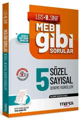 Marka Yayınları 8. Sınıf LGS MEB Gibi Sorular Fasiküller Halinde Sözel