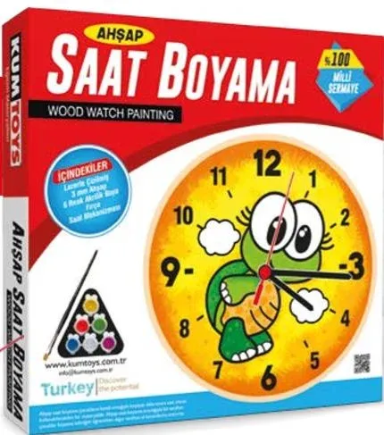 AHŞAP SAAT BOYAMA