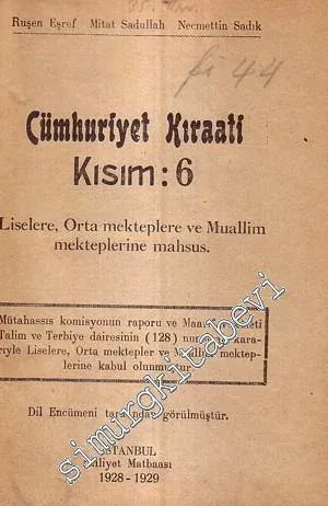 Cumhuriyet Kıraati Kısım 6 -