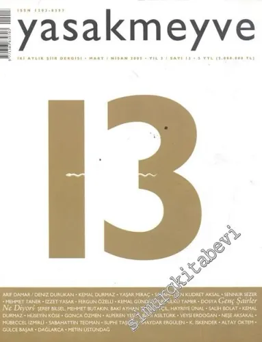 Yasakmeyve: İki Aylık Şiir Dergisi - Sayı; 13, Mart - Nisan 2005    3
