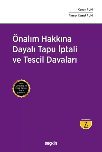 Önalım Hakkına Dayalı Tapu İptali ve Tescil Davaları Canan Ruhi