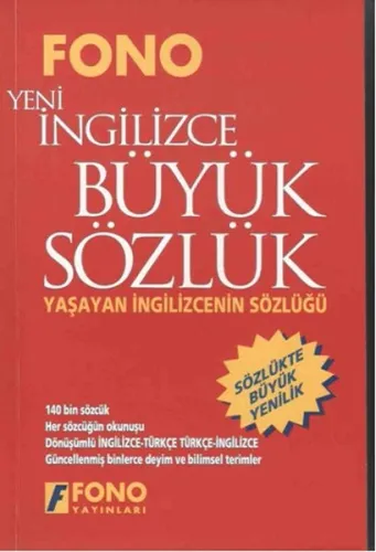 Fono Yeni İngilizce Büyük Sözlük (Yaşayan İngilizcenin Sözlüğü)