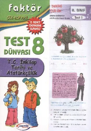 Faktör 8. Sınıf T.C. İnkılap Tarihi ve Atatürkçülük Test Dünyası