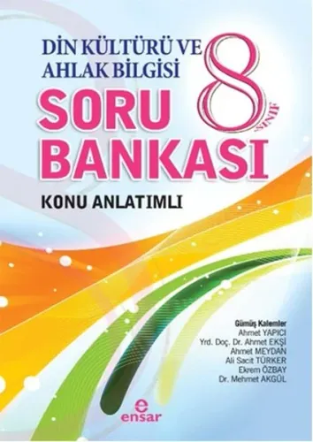 8. Sınıf Din Kültürü ve Ahlak Bilgisi Soru Bankası