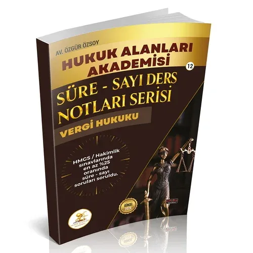 HUKAL HMGS/HAKİMLİK Süre-Sayı Ders Notları Serisi Vergi Hukuku