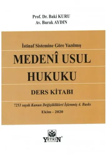 Medeni Usul Hukuku Ders Kitabı