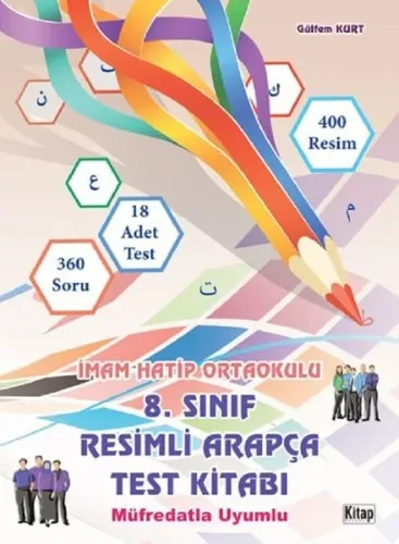 8.Sınıf Resimli Arapça Test Kitabı; Müfredatla Uyumlu