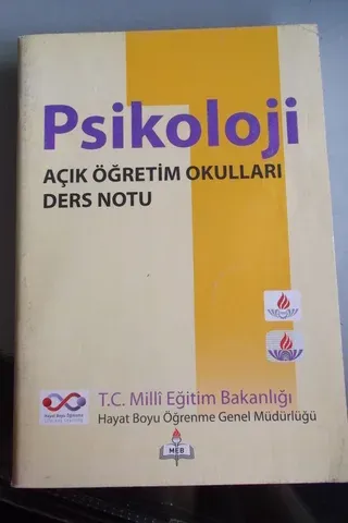 Psikoloji Açık Öğretim Okulları Ders Notu 1