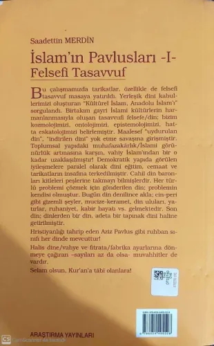 İslam'ın Pavlusları -1 Felseli Tasavvuf Saadettin Merdin Araştırma %34