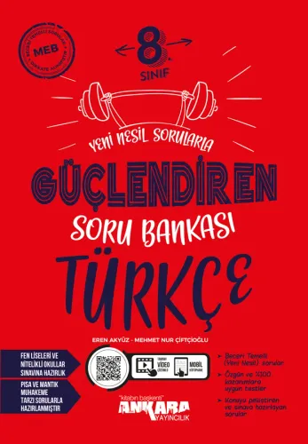 Ankara Yayıncılık 8. Sınıf Türkçe Güçlendiren Soru Bankası