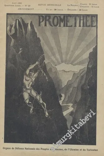 Prométhée - Organe de défense nationale des  Peuples du Caucase de l'Ukraine et du Turkestan -        1929