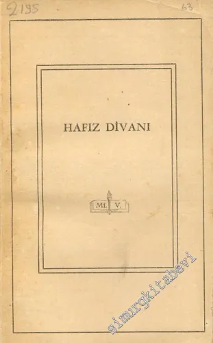 Hafız Divanı -        1944