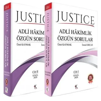 Justice Adli Hakimlik Özgün Sorular (2 Cilt - Takım)